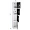 Adiroffice 12 in W, 12 in D, 72 in H, Steel ADI629-204-BLK-4PK - alternate 4